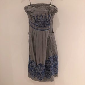 Anthropologie strapless dress